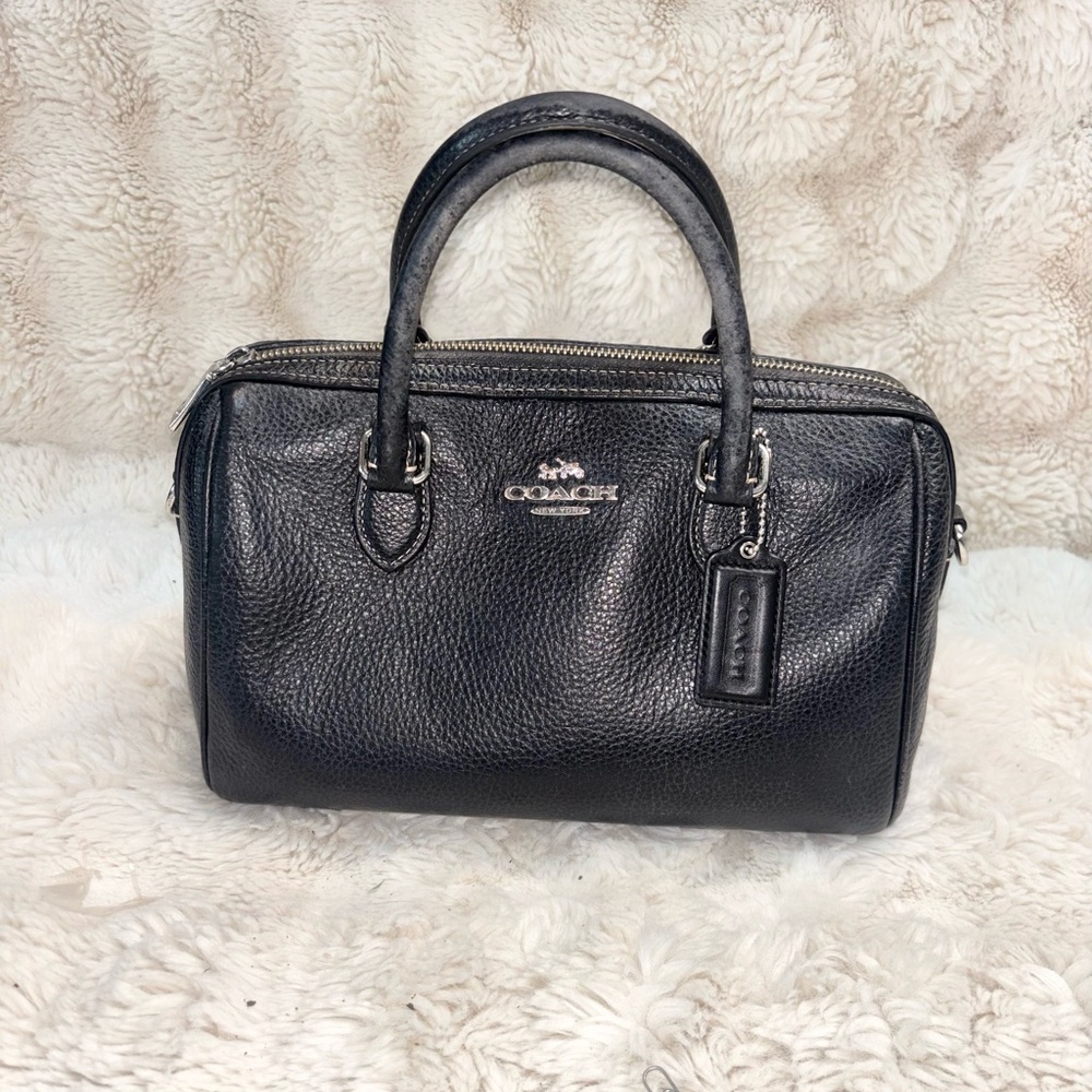 Coach black Leather Bag